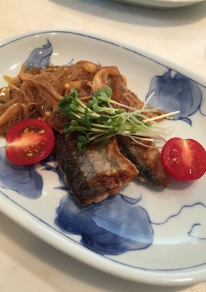 秋刀魚ときのこのフルーツソース-レシピのメイン写真