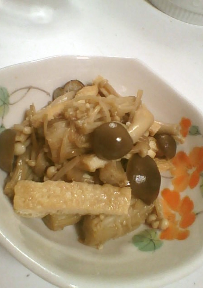 油揚げときのこの炒め煮-レシピのメイン写真