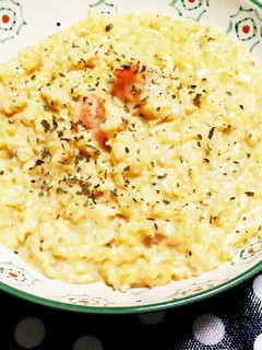 冷蔵庫の冷やご飯で海老クリームリゾット-レシピのメイン写真