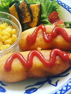 ホットケーキミックスでアメリカンドッグ-レシピのメイン写真