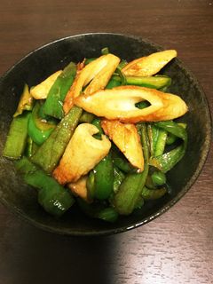 ピーマンとちくわの胡麻油炒め-レシピのメイン写真