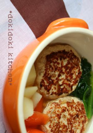 和風煮込み♡高野豆腐ハンバーグ-レシピのメイン写真