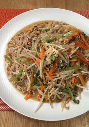 フライパンひとつ なっとう野菜いため-レシピのメイン写真