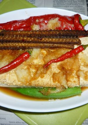 骨センとガーリック風味の焼き豆腐のタパス-レシピのメイン写真
