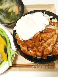 簡単!タレが絡む★バーベキューチキン丼-レシピのメイン写真
