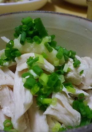おふくろの味♪ささみのニンニクまぜまぜ-レシピのメイン写真