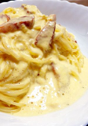簡単 本格 濃厚パスタ カルボナーラ♡-レシピのメイン写真