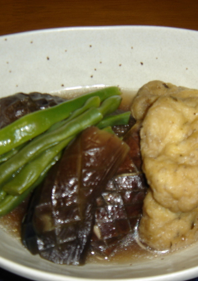 『茄子とがんもどきの煮物』-レシピのメイン写真