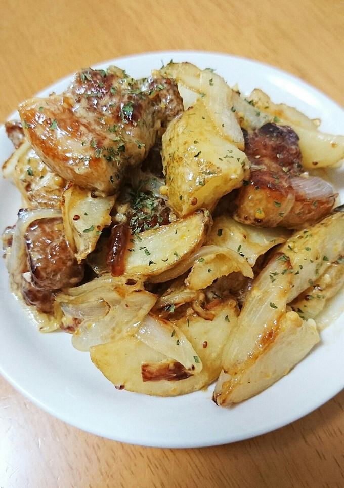 豚肉とポテトのマヨマスタード炒め-レシピのメイン写真