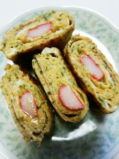 冷めても美味しいカニカマの彩り卵焼き♡-レシピのメイン写真