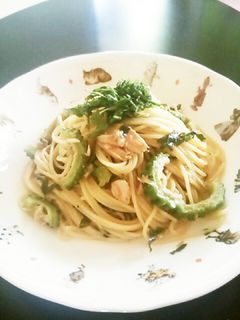 ゴーヤ(野菜)とツナのレモンパスタ-レシピのメイン写真