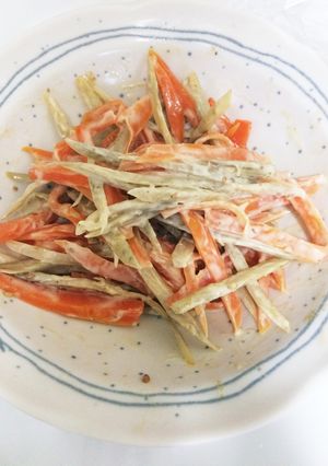 ゴマドレでパパッとごぼうサラダ☆-レシピのメイン写真