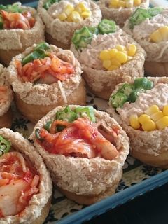 稲荷そうめん※キムチ&ツナマヨアレンジで-レシピのメイン写真