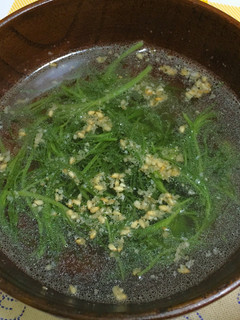 おかひじきのごま風味中華スープ-レシピのメイン写真