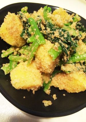 じゃがいもと菜っ葉の胡麻和え-レシピのメイン写真