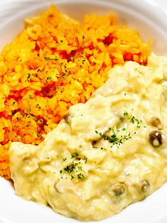 クリームチキンライス-レシピのメイン写真