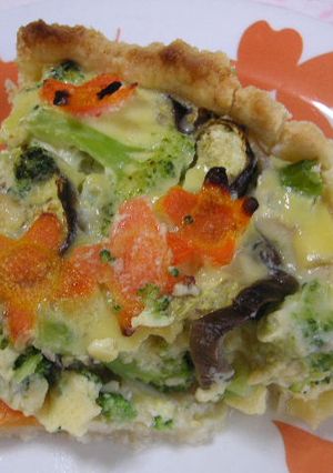 豆とたくさん野菜の簡単キッシュ-レシピのメイン写真