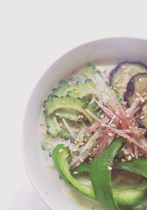 モリンガ入り夏野菜にゅうめん☆-レシピのメイン写真