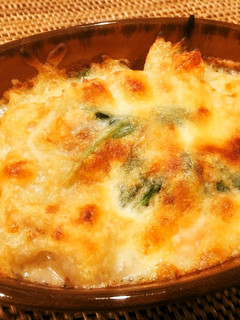 【主菜】ほうれん草と鮭のWチーズグラタン-レシピのメイン写真