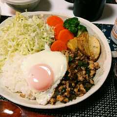 รูปของ 乾燥バジルでガパオライス ナンプラーなし