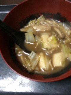 [残り飯] カレー作った鍋　からのスープ-レシピのメイン写真