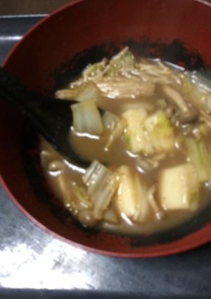 [残り飯] カレー作った鍋　からのスープ-レシピのメイン写真