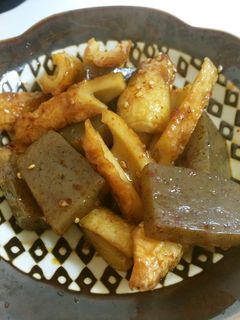 ✿こんにゃくとちくわの甘辛煮✿-レシピのメイン写真