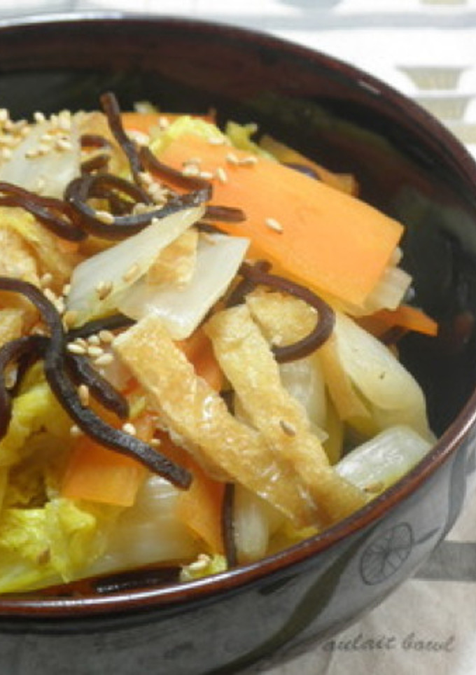 白菜と塩昆布のお浸し-レシピのメイン写真