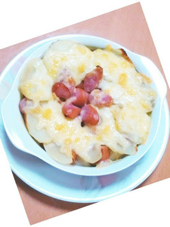 簡単!じゃがいもと食パンのグラタン-レシピのメイン写真