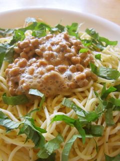 納豆スパゲッティー-レシピのメイン写真