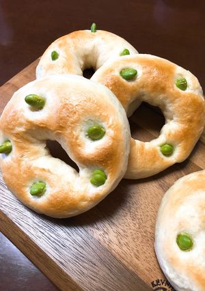 枝豆ベーグル-レシピのメイン写真