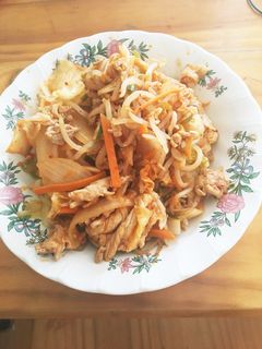 簡単野菜キムチ炒め-レシピのメイン写真