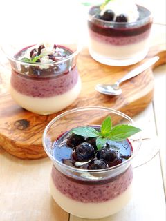 二層のブルーベリームース-レシピのメイン写真