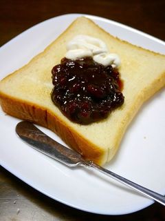 ホイップマリーム小倉トースト-レシピのメイン写真