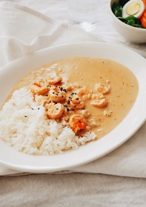 【ファミレス特集】エビクリームカレー-レシピのメイン写真