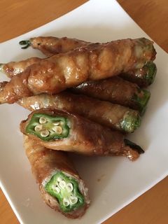 オクラの豚肉巻き-レシピのメイン写真