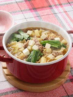 ポテトとひき肉の楽なべ-レシピのメイン写真