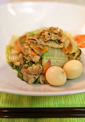 八宝菜風！豚バラと白菜の炒め物-レシピのメイン写真