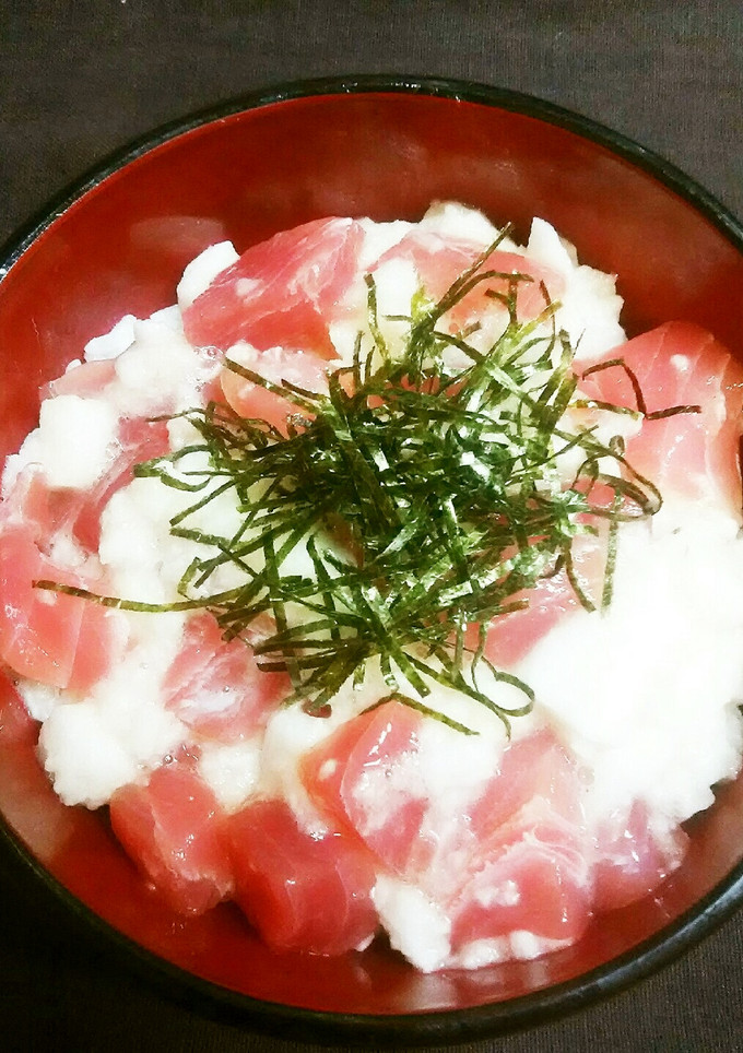 簡単！まぐろブツと長芋DE棒棒芋丼♪-レシピのメイン写真