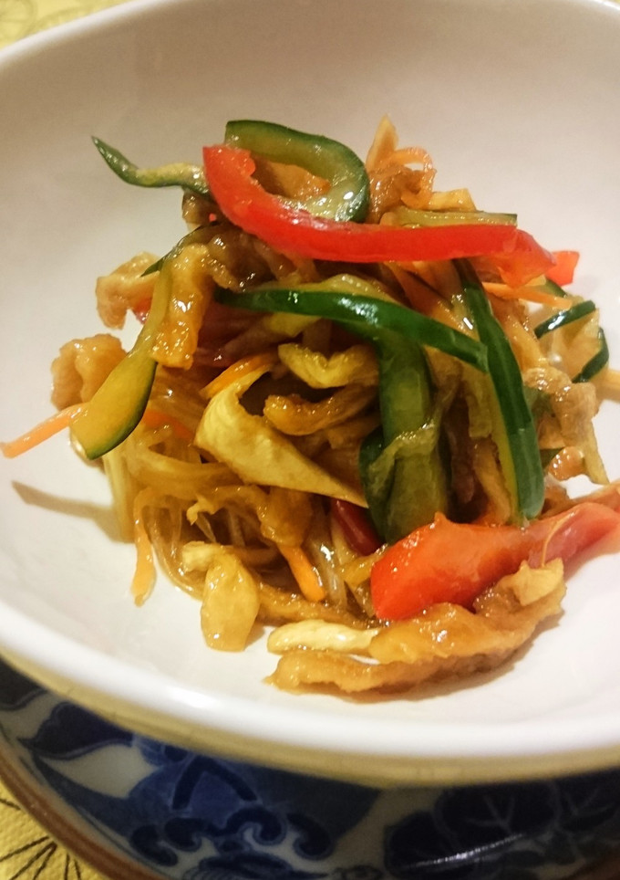 切り干し大根と夏野菜の中華風サラダ-レシピのメイン写真