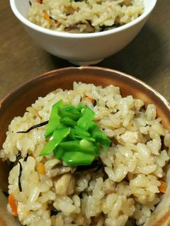 ★簡単♡鶏むね肉とひじきの炊き込みご飯★-レシピのメイン写真