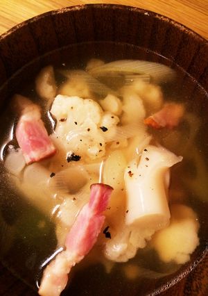 材料3つ☆即席カリフラワーのスープ-レシピのメイン写真