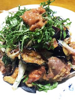 砂肝と揚げなすのさっぱり梅肉和え★-レシピのメイン写真