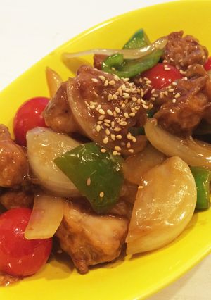 リメイク♡野菜たっぷり黒酢酢豚風炒め-レシピのメイン写真