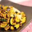 簡単☆ナスとズッキーニのキーマカレー。