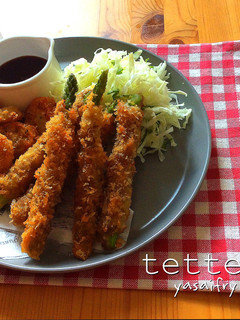 肉巻きアスパラ&れんこんフライ-レシピのメイン写真