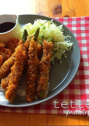肉巻きアスパラ&れんこんフライ-レシピのメイン写真