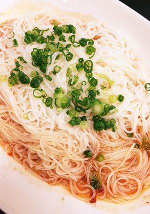 夏にオススメ！ピリ辛キムチぶっかけ素麺-レシピのメイン写真