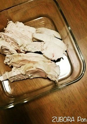 余熱調理の茹で鶏-レシピのメイン写真
