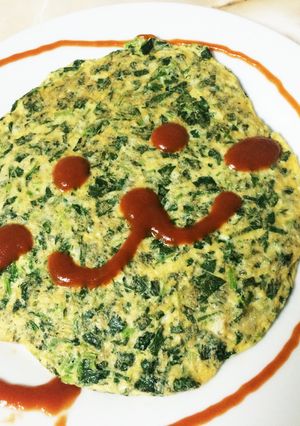 モロヘイヤのチーズオムレツ-レシピのメイン写真